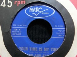 画像2: U.K. SUEネタ★BOB & EARL-『YOUR TIME IS MY TIME』