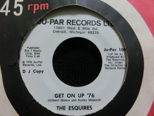 画像1: ノーザンソウル名曲/セルフカバー★THE ESQUIRES-『GET ON UP '76』 (1)