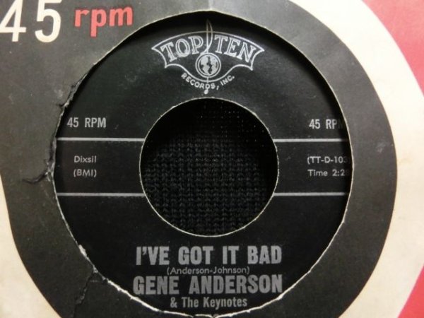 画像1: 40sジャズ名曲/ロッキンカバー★GENE ANDERSON & THE KEYNOTES-『I'VE GOT IT BAD』 (1)