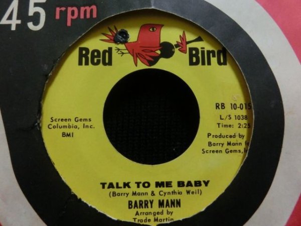 画像1: 60sブルーアイド・ノーザン★BARRY MANN-『TALK TO ME BABY』 (1)