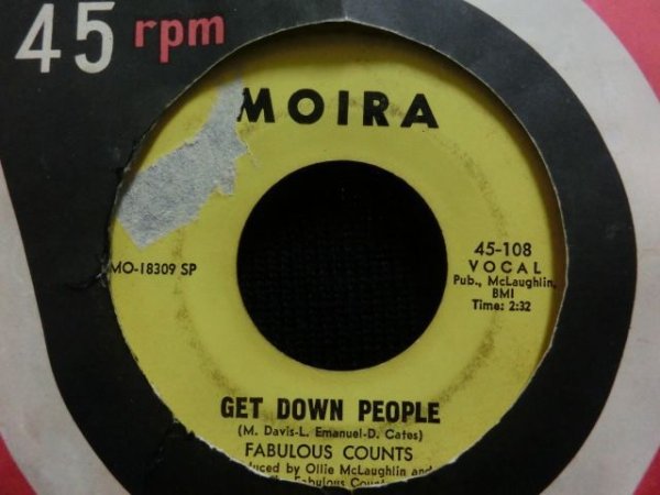 画像1: LP未収録/ファンク45オンリー★FABULOUS COUNTS-『GET DOWN PEOPLE』 (1)