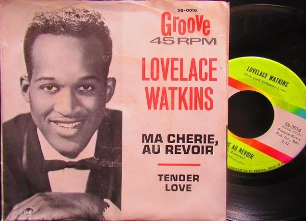 画像1: Sam Cookeフォロワー/US原盤★LOVELACE WATKINS-『MA CHERIE AU REVOIR』 (1)