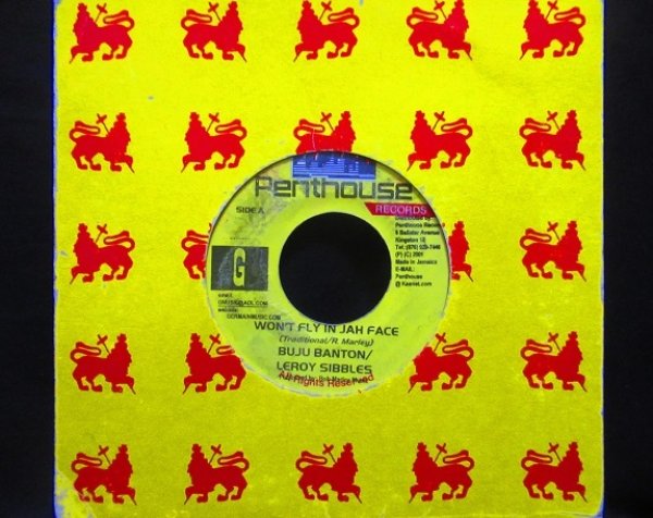 画像1: Bob Marleyカバー/Jamaica原盤★BUJU BANTON/LEROY SIBBLES-『WON'T FLY IN JAH FACE』 (1)