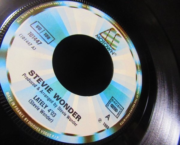 画像3: PUFF DADDYネタ/France原盤★STEVIE WONDER-『LATELY』 (3)