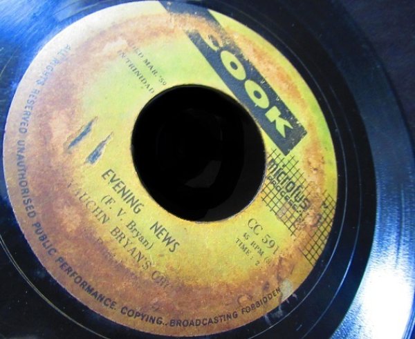 画像2: Rock A Shacka選出/カリプソジャイブ★Fitz Vaughan Bryan's Orch.* With Kentrick Patrick –『Evening News』 (2)