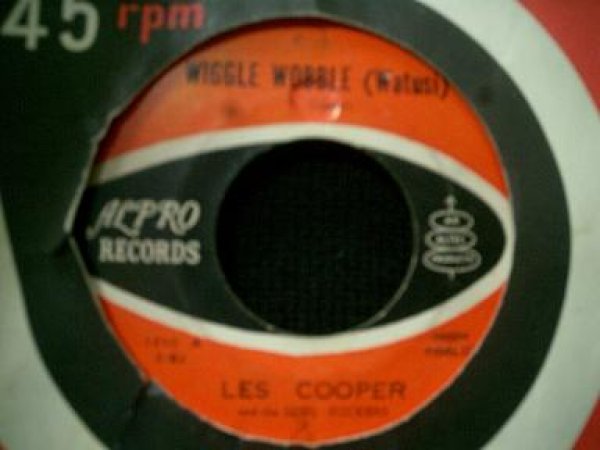 画像1: ワツシ名義/貴重1stプレス★LES COOPER & THE SOUL ROCKERS-『WIGGLE WOBBLE(WATUSI)』 (1)